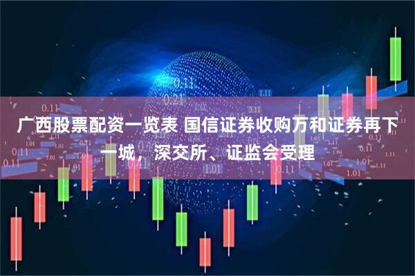 广西股票配资一览表 国信证券收购万和证券再下一城，深交所、证监会受理