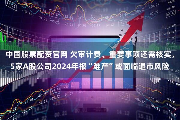 中国股票配资官网 欠审计费、重要事项还需核实，5家A股公司2024年报“难产”或面临退市风险
